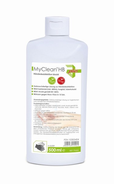MyClean HB Haut- & Händedesinfektion biozid 500 ml